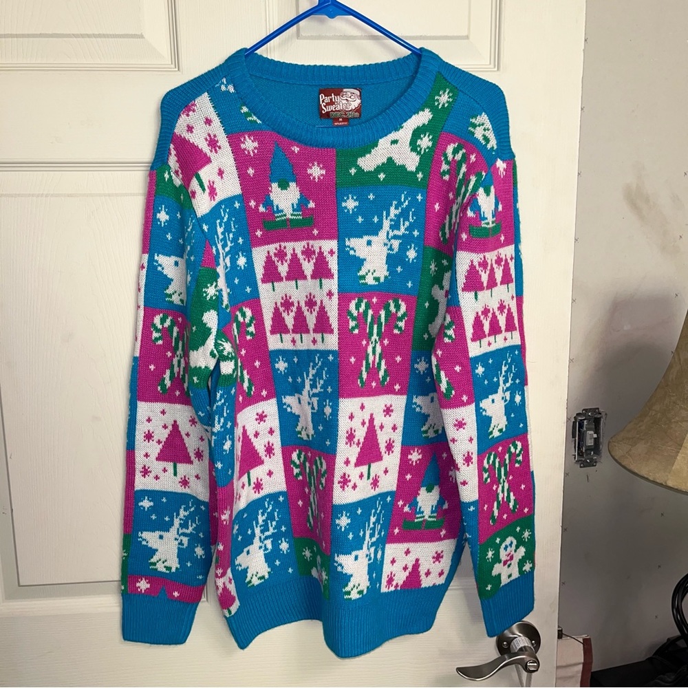 NWT Men’s ugly Christmas sweater- Party Sweater size Medium